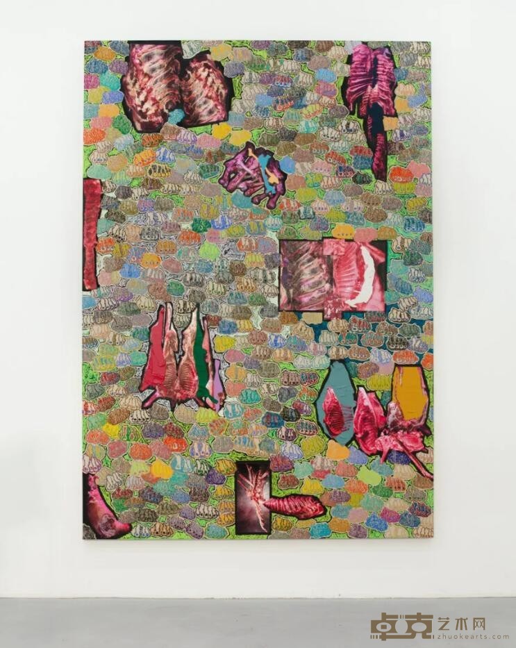 2020 葛雅静 285x200cm 2020 丙烯、艺术微喷、油粉棒