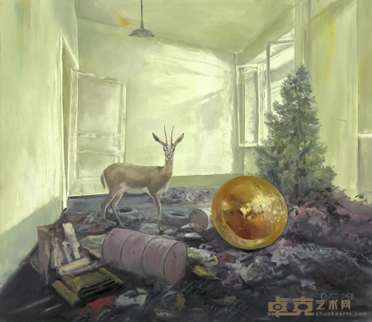 《妄想者》 毛艳阳 150×130cm 2018年 布面油画