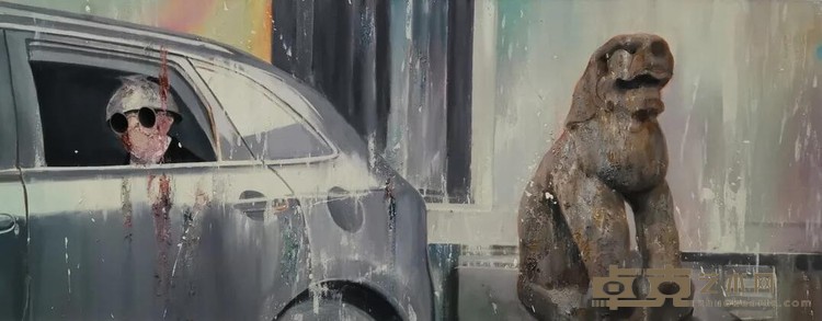 《美丽生活之十九》 毛艳阳 200×80cm 2020年 布面油画