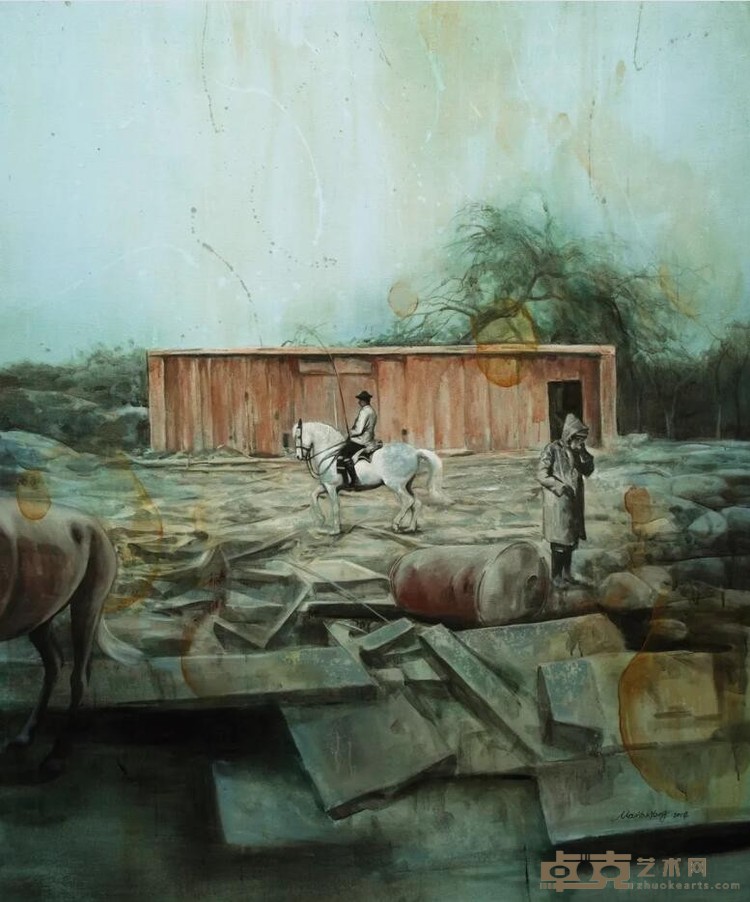 《被遗忘的时光》 毛艳阳 180x150cm 2014 布面油画