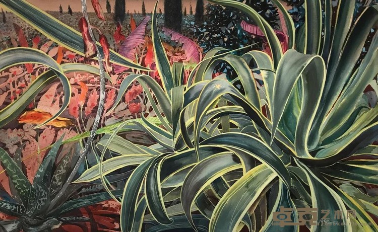 花花世界-梦舒花菱 周扬 95x145cm 2019 纸本水彩