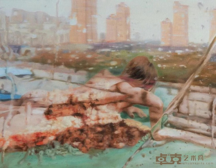 《精神的形而上》 文廣 55x70cm 2019 布面油画