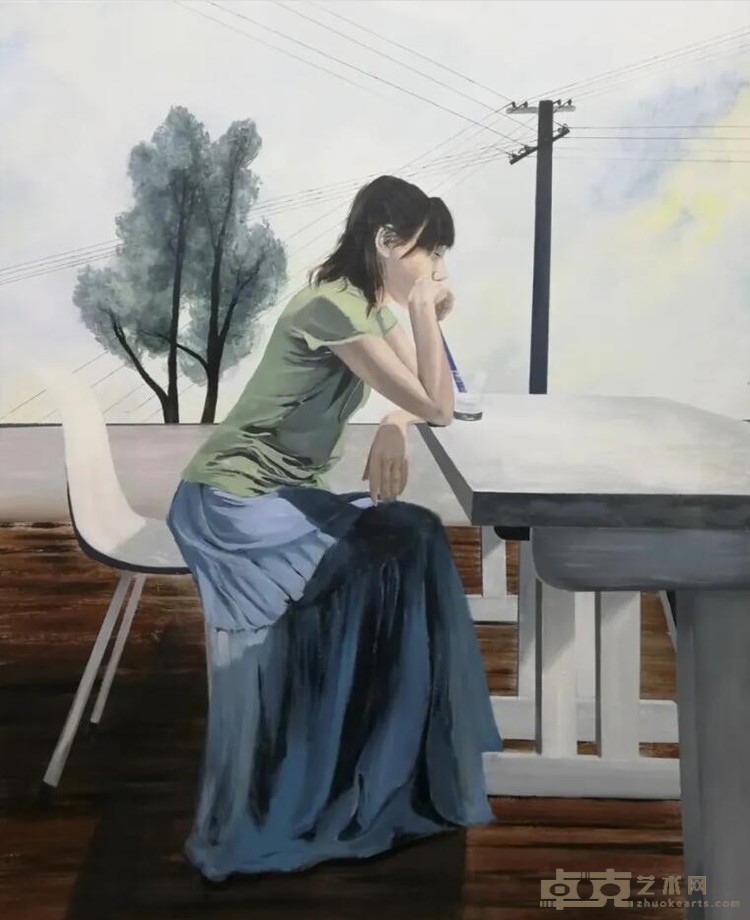 夏天系列2 宋宛瑾 80×100cm 2020 布面丙烯