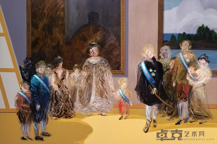 《查理第四和他的家庭》 夏阳 194x130cm 1997 压克力 布面丙烯