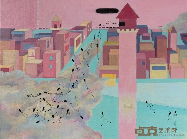 《NoboxNoroadNo.2》 刘何雨玄 60×80cm 2020 布面油画