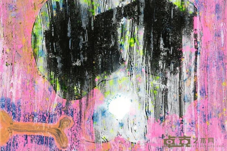 《爱屋及乌》 初劭玮 100×150cm 2019 丙烯油画着色卡纸