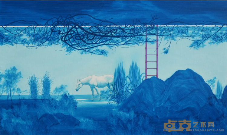 《生生不息——墙内墙外No.7》 易国栋 60x100cm 2020 布面油画