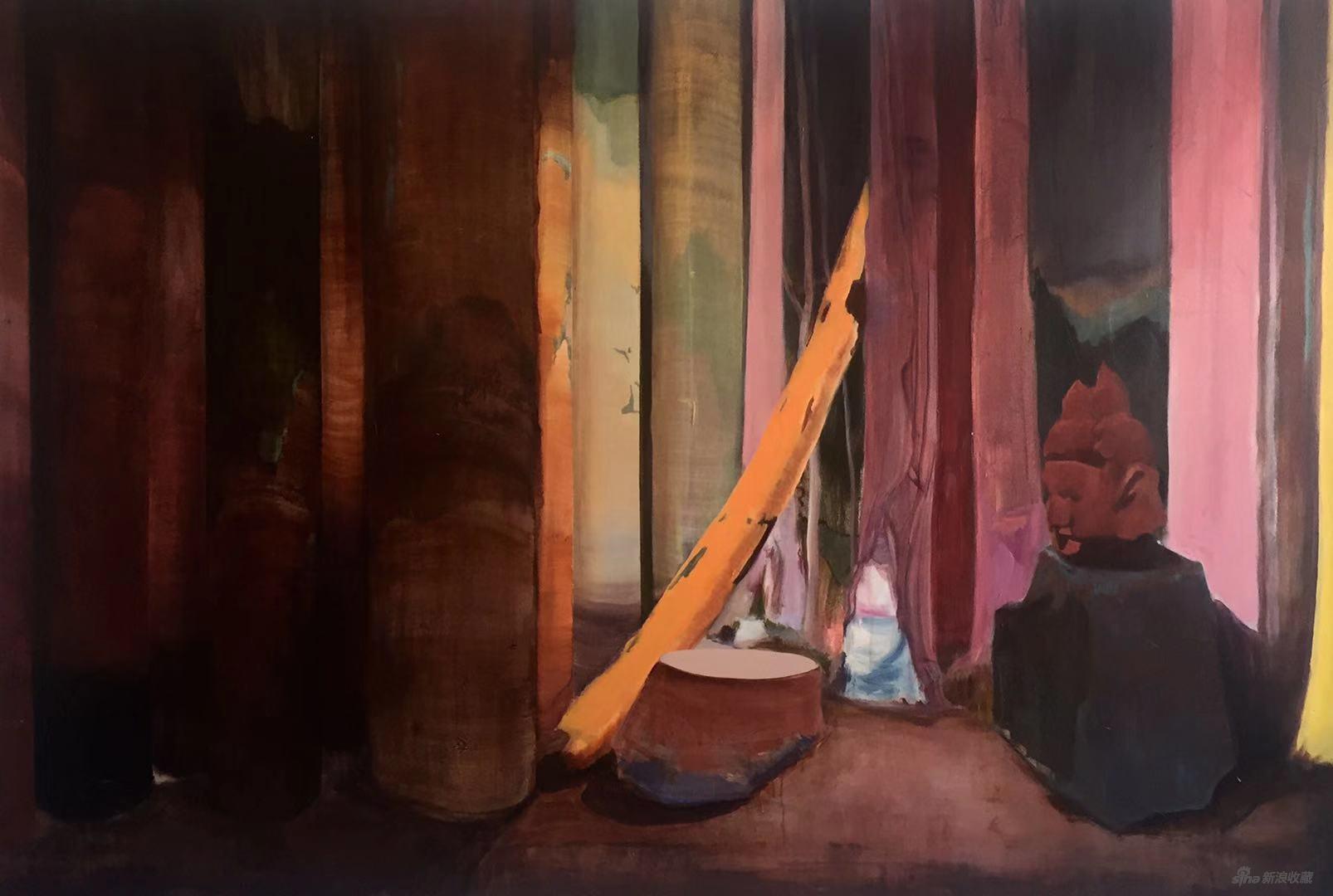 丛林，徐大卫，布面丙烯，150×220 cm，2018