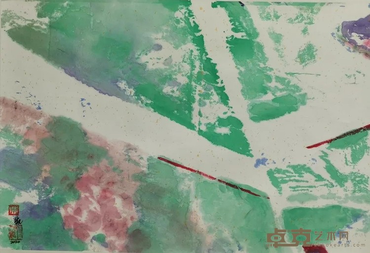 《春》 郑凯 54x81cm 2019-2020年 纸本设色