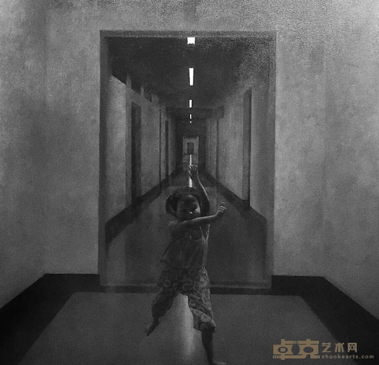《RUNLIKEHELL》 许小满 100x100cm 2018 布面油画