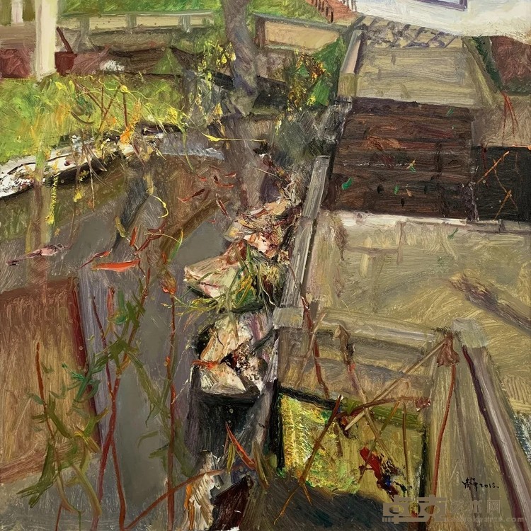 《家园5》 杨参军 100x100cm 2018年 布面油画