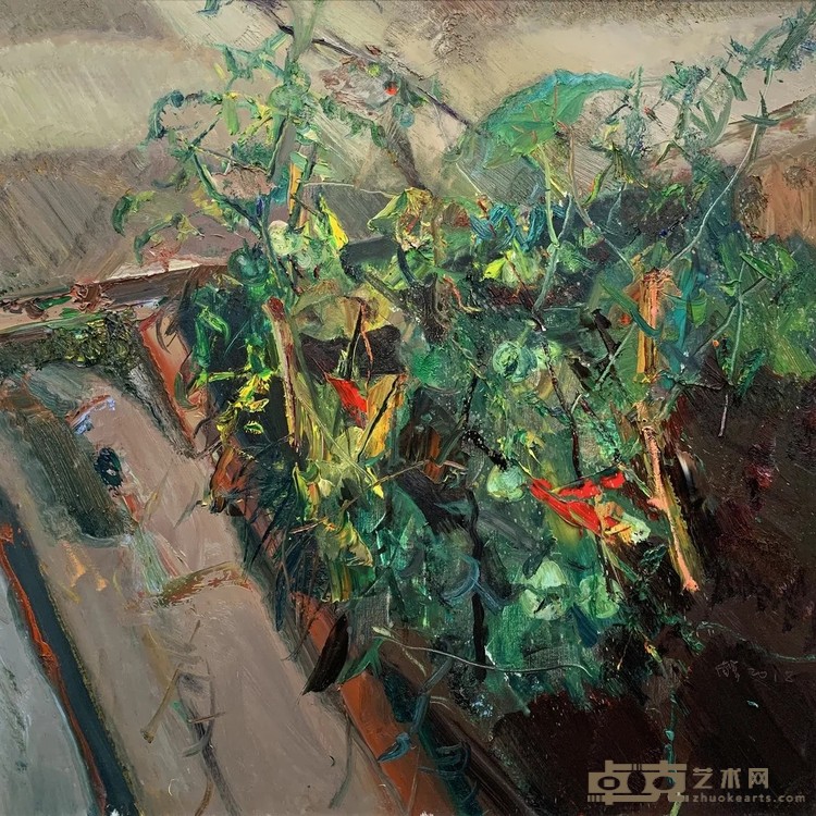 《家园6》 杨参军 100x100cm 2018年 布面油画