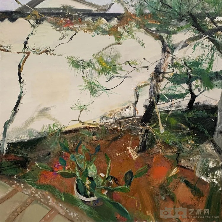 《家园9》 杨参军 100x100cm 2015年 布面油画