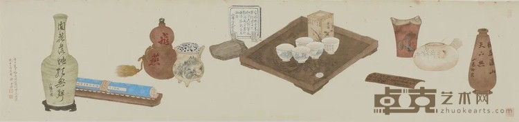 《泉石因缘》 谢兴涛 30x131.5cm 2020年 纸本设色