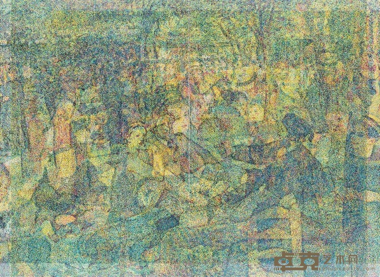 《印象主义绘画之一》 杨冕 280x120cmx4 2016年