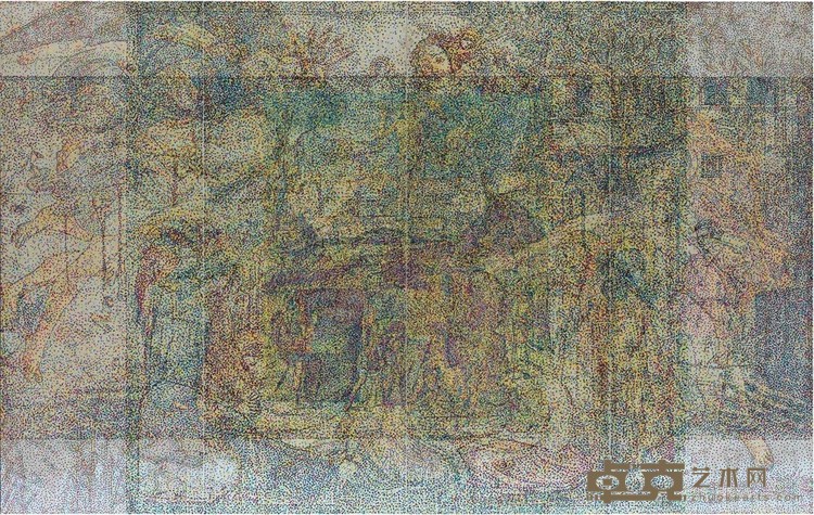 《前文艺复兴绘画》 杨冕 280x110cmx4 2015年