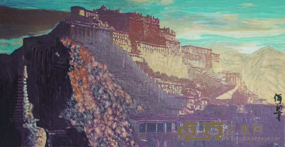 《世界遗产之——布达拉宫》 杨佴旻 68x136cm 2020年