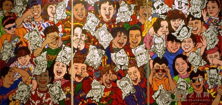 《妙不可言》 顾雄 600cm x280cm 2008年 布面丙烯
