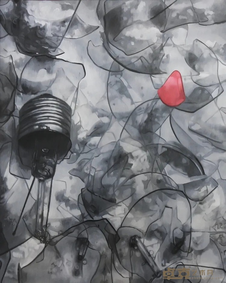 《晚宴NO.14-1》 铁心 100x80cm 2020年 布面油画