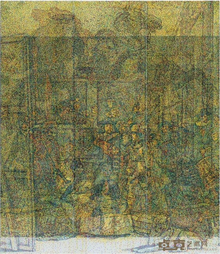 《巴洛克绘画》 杨冕 280x80cmx3 2016年