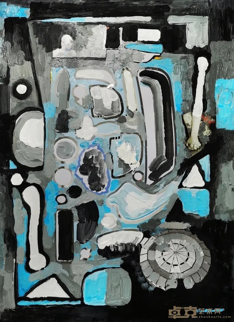 《抽象NO.10》 铁心 25x35cm 2020年 纸本丙烯