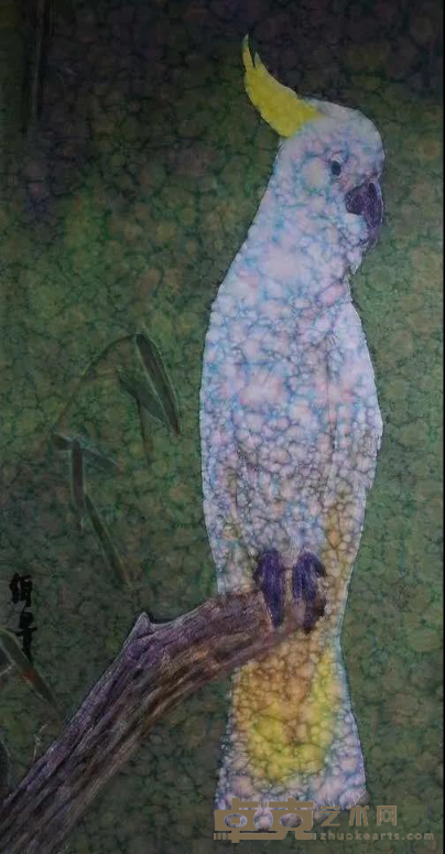 《鹦鹉》 杨佴旻 136x68cm 2019年