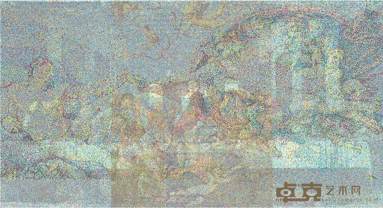 《文艺复兴绘画》 杨冕 240x110cmx4 2015年