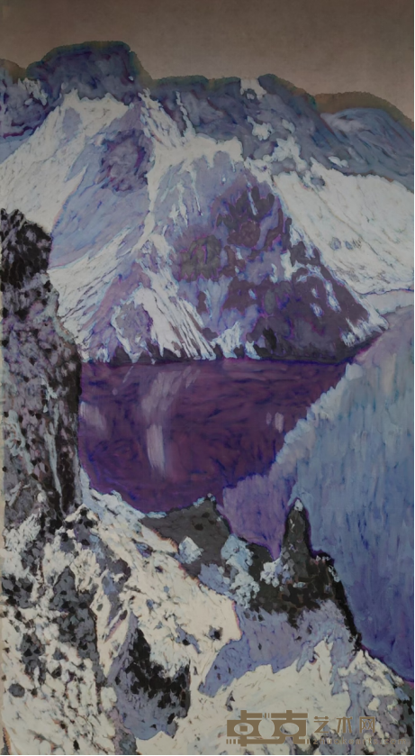 《湖》 杨佴旻 138x68cm 2020年