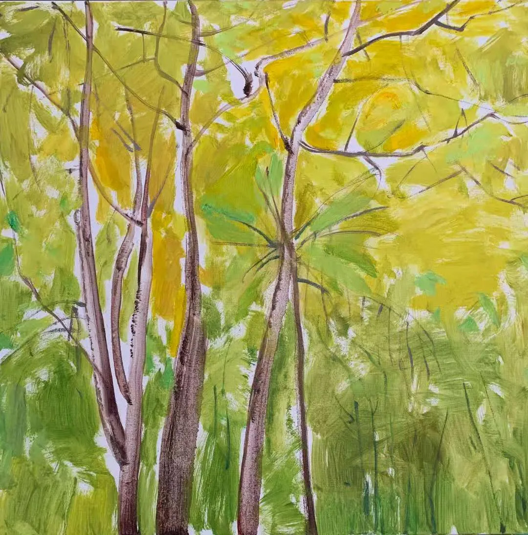 《秋韵系列NO.16》60x60cm