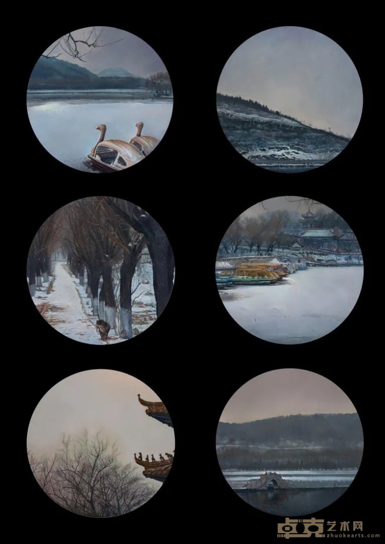 《北京的冬天》 段伯勋 100x140cm 2014年 油画