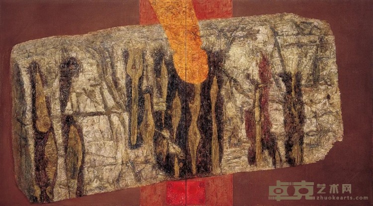 《棺椁3号》 郭志刚 360x200cm 2001年 布面油画