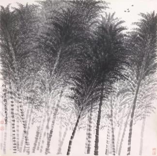 竹林清韵  （岭南美术馆收藏）68cm×68cm