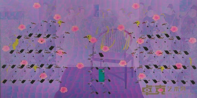 《透2016》 王崇学 160x320cm 2016年 油画、亚麻布