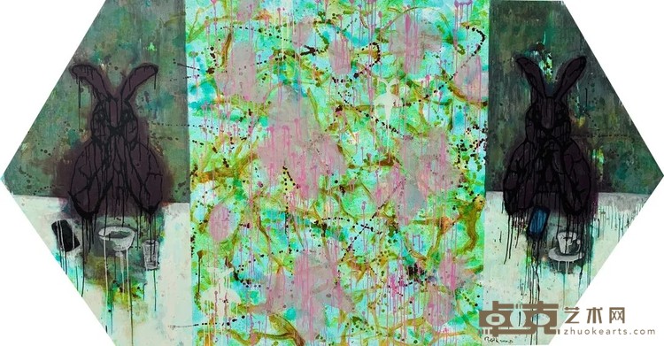 《内-外系列7号》 陈曦 160x300cm 2020年 布面丙烯