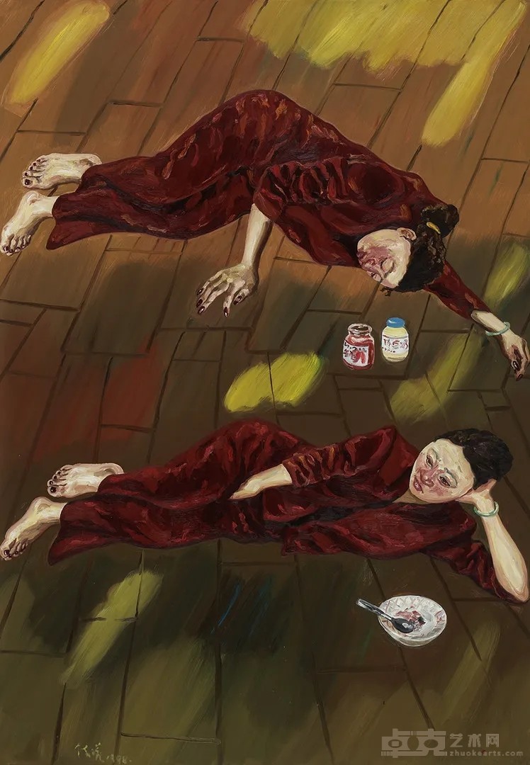 《她》 陈曦 200x140cm 1998年 布面油画