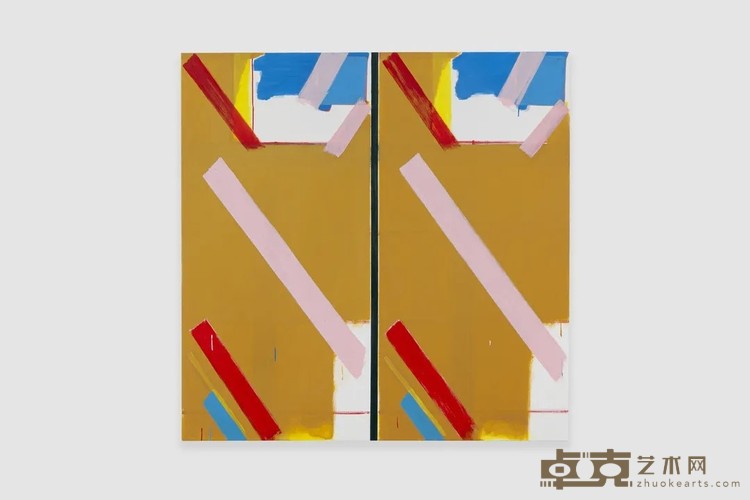 《Untitled》 Bernard Piffaretti 140x140cm 2020年 Acrylic on canvas