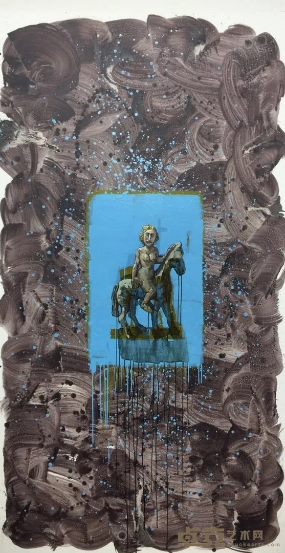 《月光》 陈曦 200x110cm 2015年 布面油画
