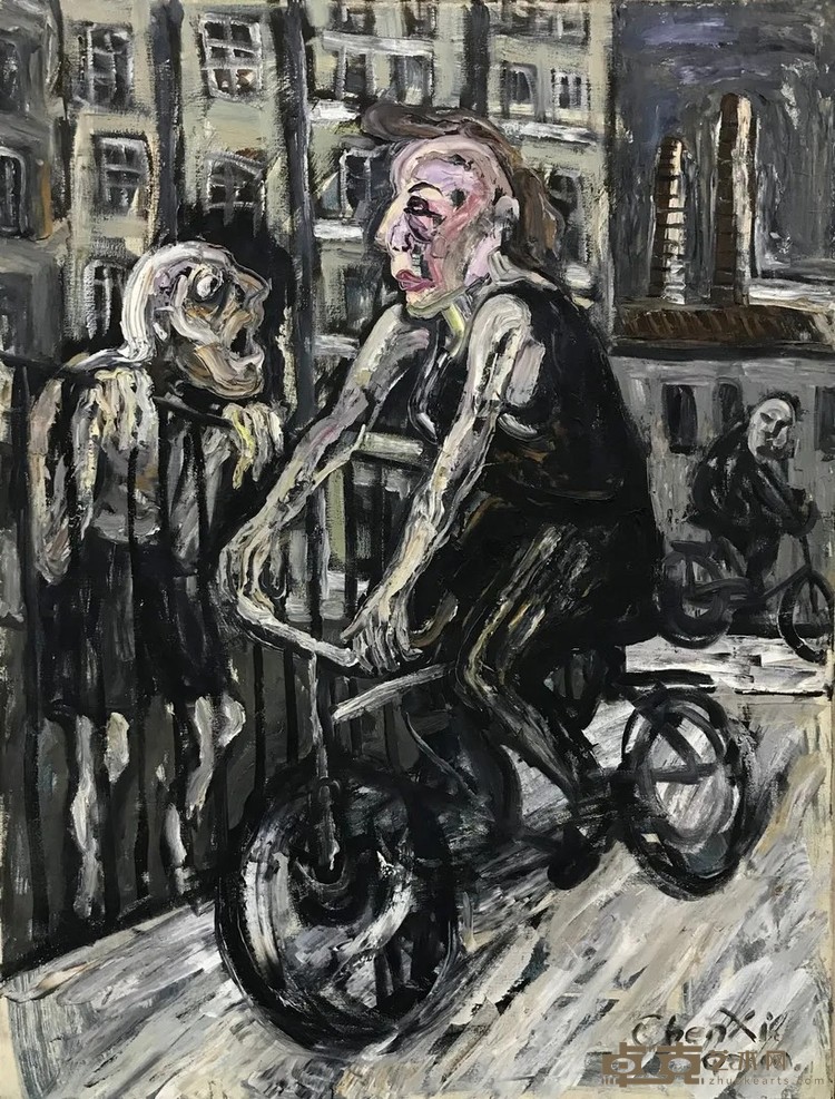 《北方的阴天》 陈曦 145x110cm 1990年 布面油画