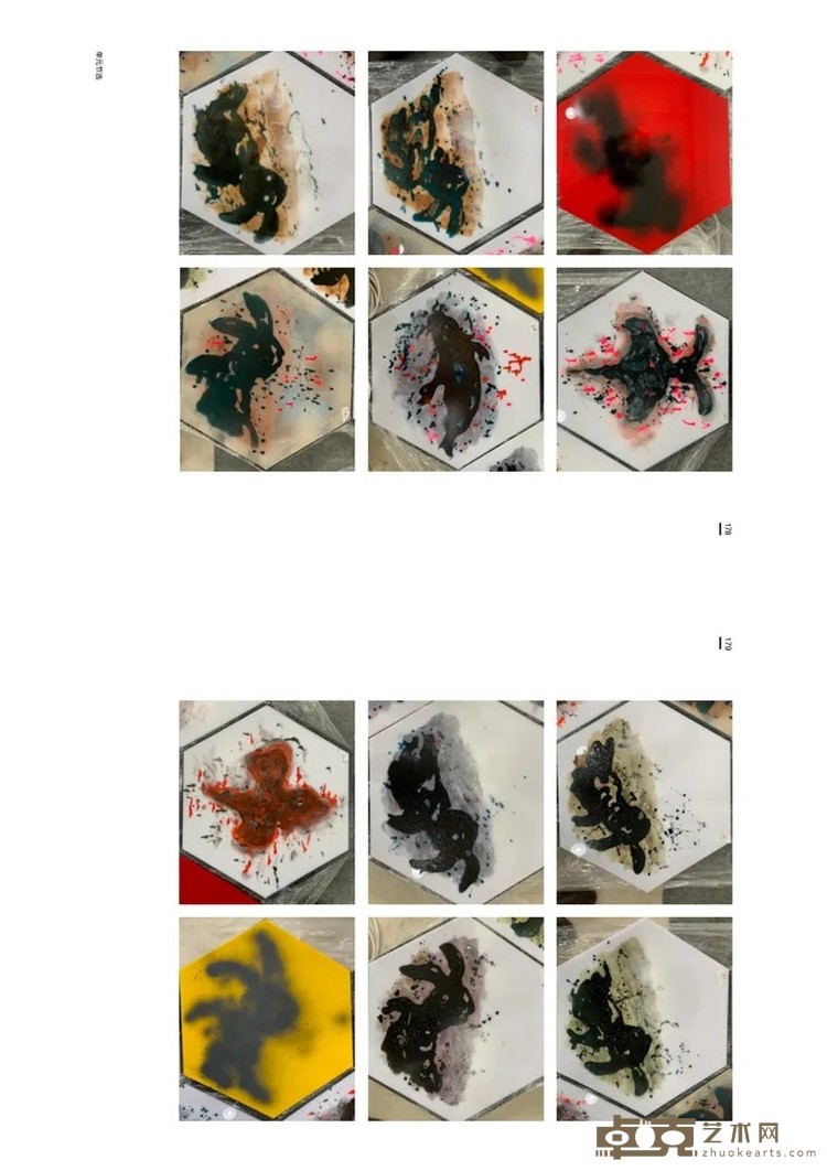 《有菌观察室》 陈曦 300x500cm 2019年 绘画声光装置（亚克力板+LED灯线+绘画+音频+变频器）
