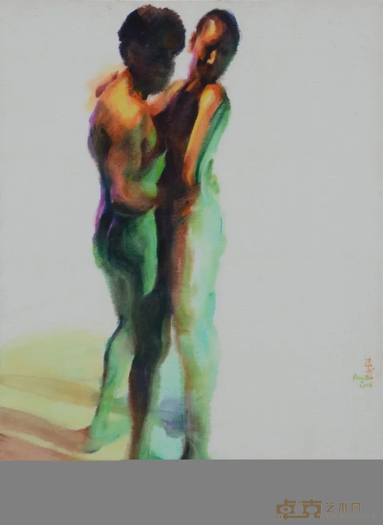 《2016-4》 冯斌 136x100cm 2016年 丙烯，亚麻布
