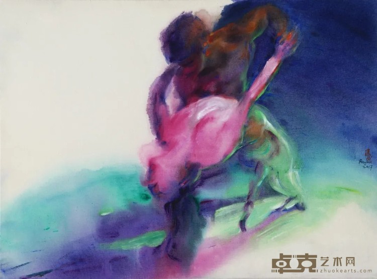 《2017-10》 冯斌 100x136cm 2017年 丙烯，亚麻布