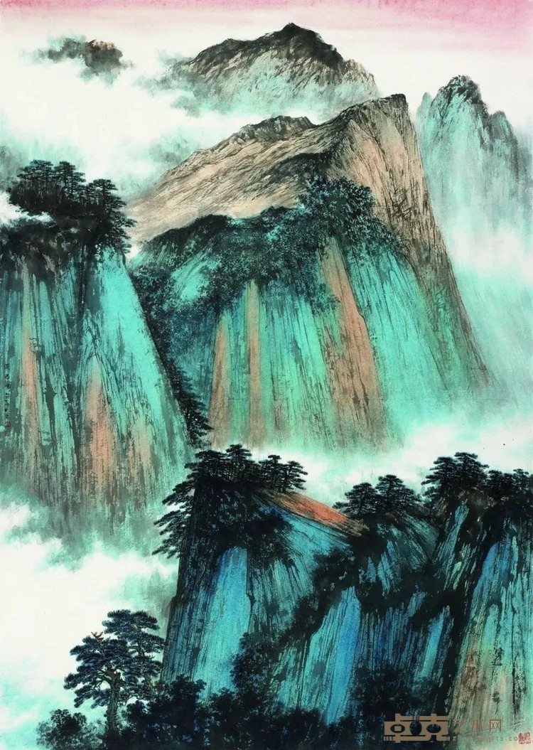 《夏暮图》 刘云 210×148cm 2019年