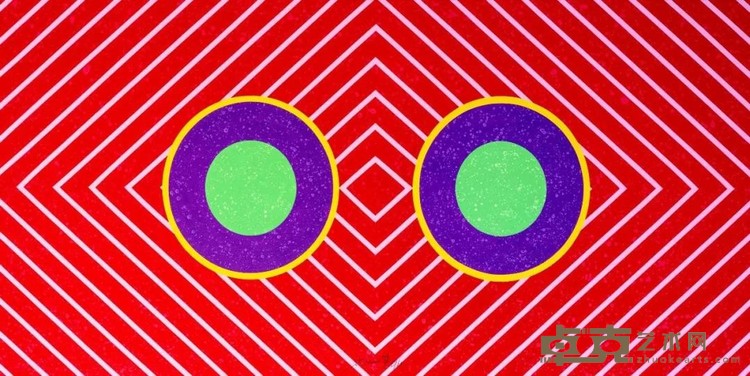 《宇宙脉动》 萧勤 140x290cm 1965年 布面丙烯