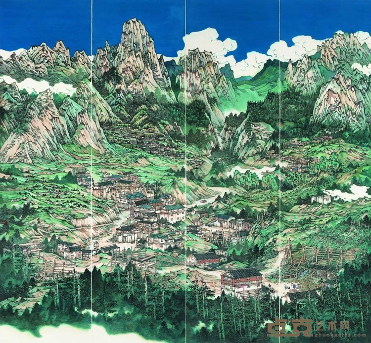 《祥和高原·晨曲》 关健 180×196cm 2019年