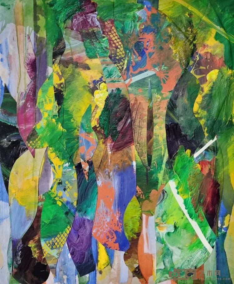 《窗外》 刘园 50×60cm 2020年 布面综合