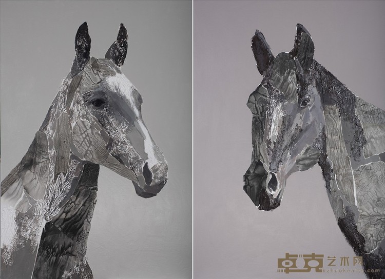 刘权  《马的肖像》刘权 130X180cm，布面油彩，2020年
