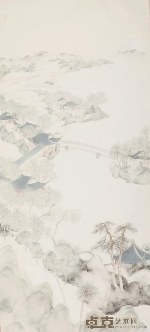 《春园养性》 郑文 200x91cm 2020年 绢本设色
