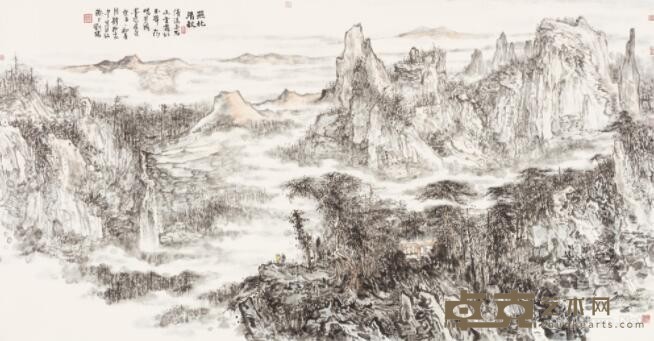 《燕北清秋》 刘珺 126x238cm 2020年