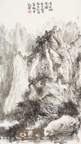 《清谷烟云》 刘珺 123x70cm 2020年