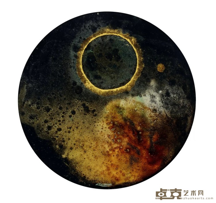 《日食之一》 刘春潮 50x50cm 2020年